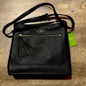 NWT Kate Spade Black Crossbody Purse with Tassel